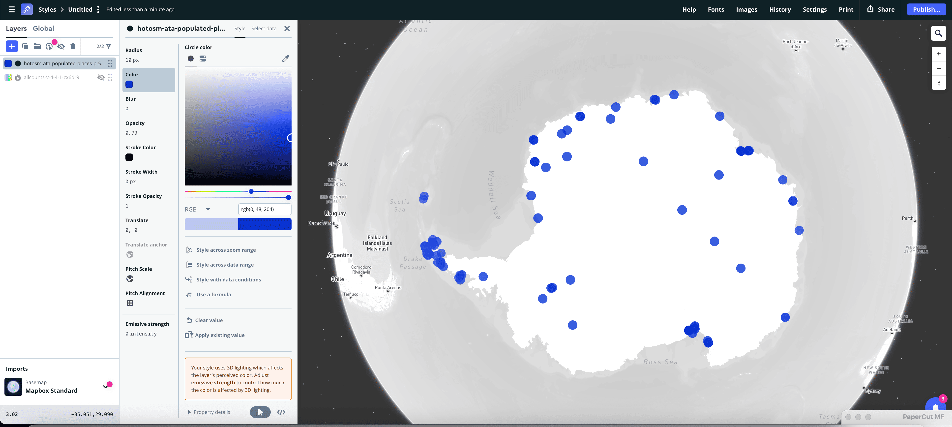 Bivariate Map Experiment